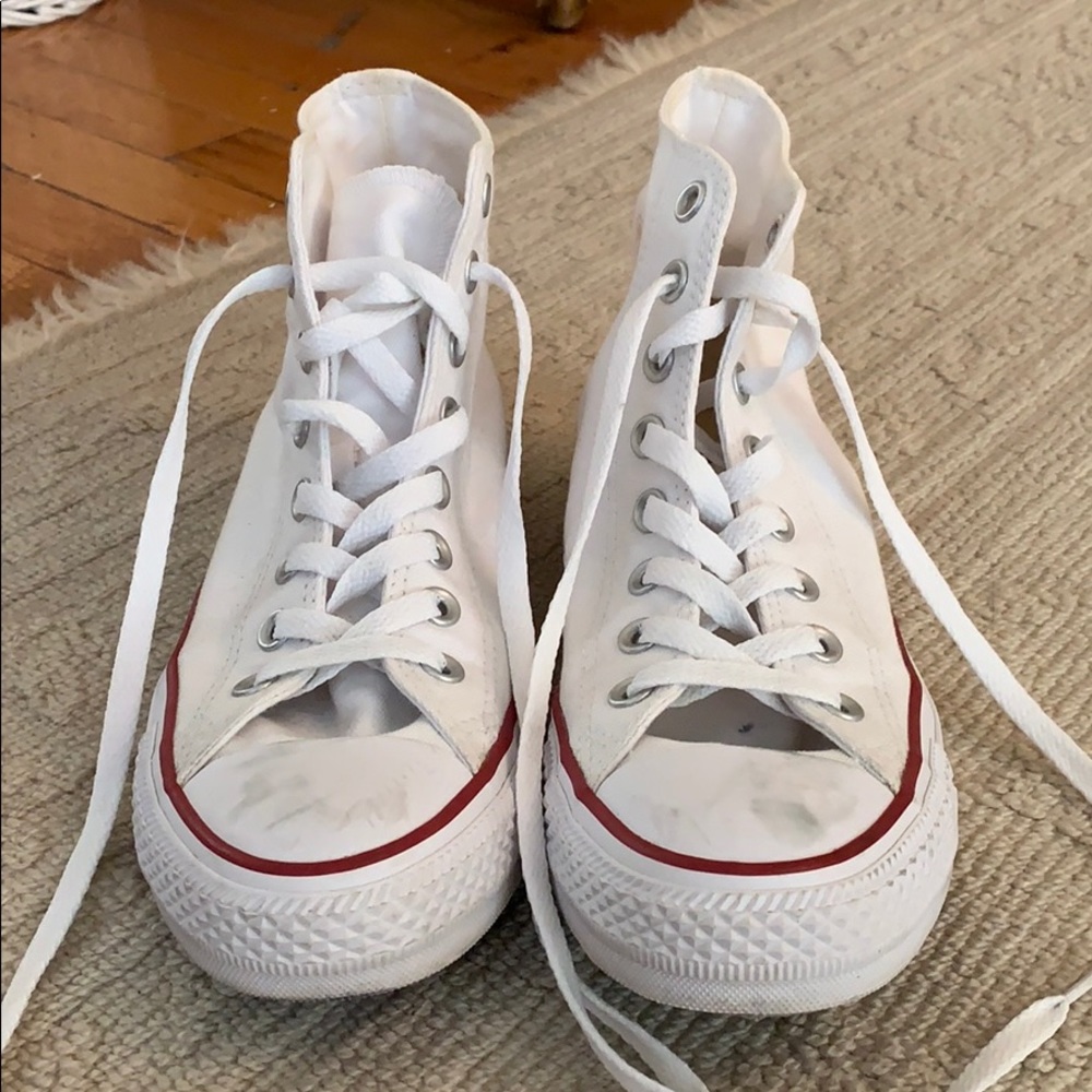High top white converse!